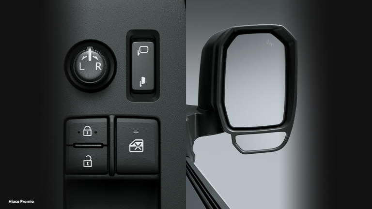 Retractable & Supplemental Mirror (Hiace Premio)